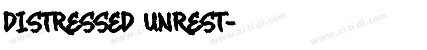 DISTRESSED UNREST字体转换